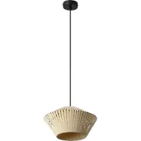 Osram hengelampe Decor Stripes Ø 30,5 cm, beige, tekstil, E27