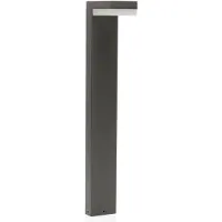 LINDBY LED-gatelampe Dionys, høyde 70 cm, antrasitt, metall