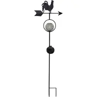 Star Trading LED-solcellelampe Windy, viser vindretningen