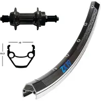 Exal Zx 19 28´´ Qr V-brake Bakhjul