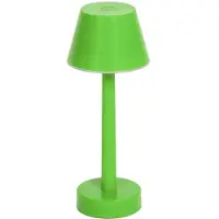 LINDBY LED oppladbar lampe Gaja, grønn, USB, IP44, RGBW, dimbar