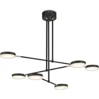 Maytoni Fad LED-hengelampe dreibare skjermer 6 lk