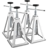 Vevor RV-stabilisatorknekter, 4-pakke aluminiums RV-utjevningsjekker, RV-stableknekter for RV-reisetilhengercamper, enkeltskrujeknektstøtte opp til 6000 pund, justerbar fra 11 tommer til 17 tommer