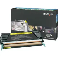 Lexmark Tonerkassett gul Return Prog High Yield 10.000 sider