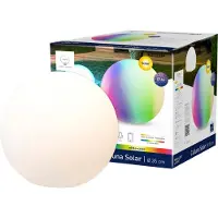 TINT Calluna Solar LED-kule, CCT, RGB, Ø 35 cm