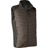 Deerhunter Moor Padded Waistcoat with knit Brown Leaf 4XL