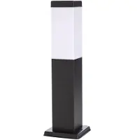 LINDBY Honula sokkellampe, 45 cm, mørkegrå, IP44, E27