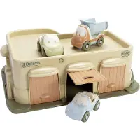 Dantoy BIO Plastic - Garage m. 3 Biler - - OneSize - Bil