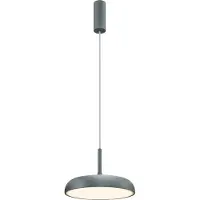 Maytoni LED-hengelampe Gerhard, grå, Ø 30 cm, metall