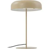 LINDBY bordlampe Edion, beige, metall, 45 cm
