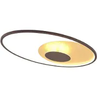 LINDBY LED-taklampe Feival, 73 cm, rust/gull, dimbar