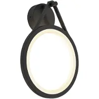 LUCANDE utendørs LED-vegglampe Mirco, 30 cm, svart, IP65