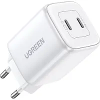UGREEN Nexode GaN 45W Dual USB-C PD Charger - White