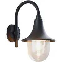 LINDBY utendørs vegglampe Nalevi, 41 cm, saltvannsresistent, E27, IP44