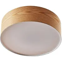LINDBY taklampe Dominic, Ø 45 cm, 3 lyskilder, tre