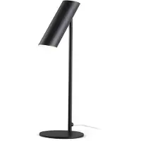 Faro Link bordlampe, matt svart, stål, høyde 46 cm