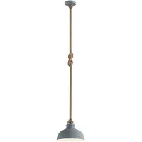 LINDBY hengelampe Chaby, Ø 29 cm, 1 lyskilde, metall, tau