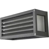 LUCANDE utendørs vegglampe Aurelien, antrasitt, 12 cm, stripead