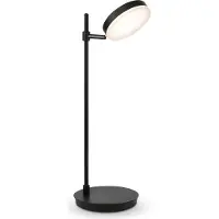 Maytoni LED-bordlampe Fad, svart, metall 47 cm justerbar