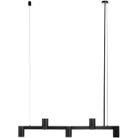Arcchio hengelampe Brinja, svart, 120 cm, 5 lyskilder, GU10