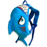 Crazy Safety Barnehagesekk - Shark - Blå - - OneSize - Barnehagesekken