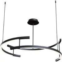 Maytoni Line LED-hengelampe, rund, 4 000 K