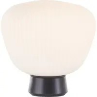 Brilliant Kaizen bordlampe, høyde 25 cm, opal, glass