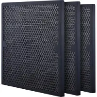Vevor aktive karbonfiltre, 3-pakning, 15,7'' x 15,7'' luftfilterutskiftning, høyeffektive trinn 2-filtre kompatible med BlueDri og skrubber, luftrensere, vannskadesaneringsutstyr