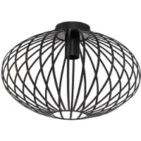 LINDBY Maivi taklampe, svart, 40 cm, jern, bur