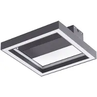 LUCANDE Smart LED-taklampe Tjado, 30 cm, svart, RGBW