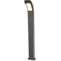 LUCANDE LED-gatelampe Lennik, 100 cm, antrasitt, metall