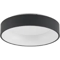 Arcchio LED-taklampe Aleksi, Ø 45 cm, svart, metall, CCT