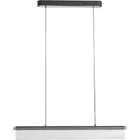 LUCANDE LED-hengelampe Alania, transparent, metall, 86,5 cm