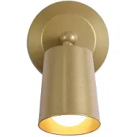 Searchlight LED-akkubelysning CONE, gullfarget, bredde 10 cm, metall