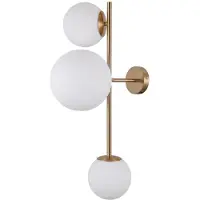 ITALUX vegglampe LED Ready til salong Vailante kule WL-31221-3-HBR