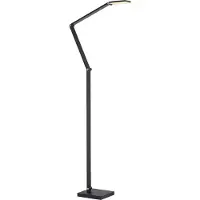Paul Neuhaus LED-gulvlampe SAMSKY, grå, høyde 161 cm, metall, berøringsdimmer