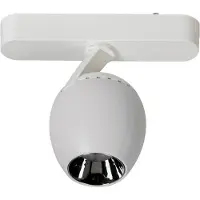 LINDBY LED-spot 48 V Lumaro, hvit, Ø6cm, plast, dimbar