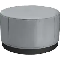 Vevor utendørs boblebadtrekk, 79 x 33 tommer / 2000 x 850 mm værbestandig og vanntett boblebadtrekkbeskytter, 420D kraftig Oxford-stoff og 950N rivestyrke, runde spa-trekk for boblebad, grå
