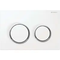Geberit actuator plate kappa21 for dual flush: white / brigh