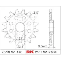 Rk 4395 520 Fremre Tannhjul