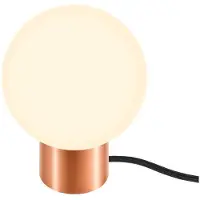 SLV bordlampe Tiny Sun, kobber, glass, G9, høyde 15,7 cm