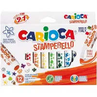 Carioca Stamperello, Multi, Flerfarget, Tusjspiss og stempel, 1 mm, 7 mm, Rund