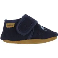 En fant Tøfler - Ull - Navy m. Dinosaurer - - 23/24 - Tøfler