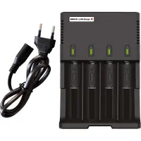 Kärkkäinen batterilader for i4 18650 litiumbatterier
