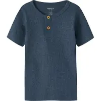 Name it T-skjorte - Rib - Noos - NmmKab - Vintage Indigo/Melange - - 3 år (98) - T-skjorte