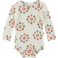 Katvig Body I/e - Ull - Lys Beige - - 68 - Langermet Body