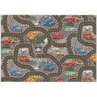 Rebel Roads Dymo leketeppe - racerbane - 140 x 200 cm