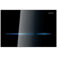 Geberit Sigma80 betjeningsplate 230V, svart glass
