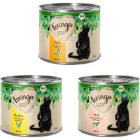 Feringa Bio Meny Adult 6 x 200 g - Økologisk blandet pakke (kylling, and, kalv)