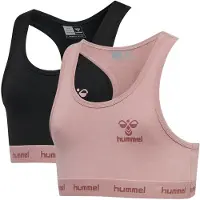 Hummel Topp - hmlCarolina - 2-pack - Woodrose - - 7-8 år (122-128) - Undertøy